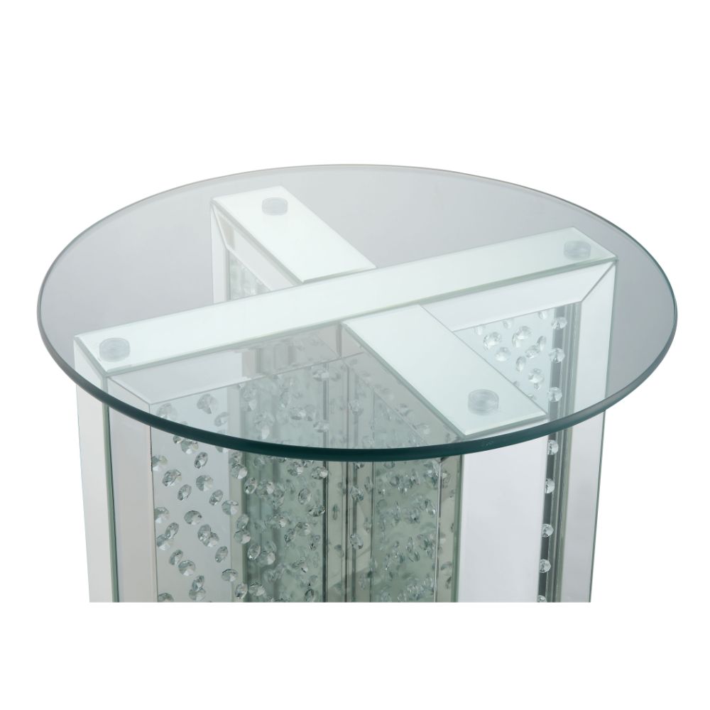 ACME Nysa End Table – top view – Lusso Furniture Miami