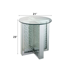 ACME Nysa End Table – close-up – Lusso Furniture Miami