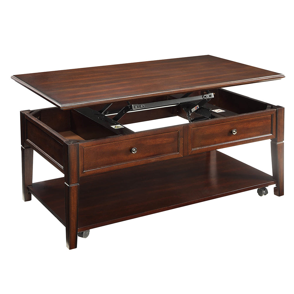 ACME Malachi Lift Top Coffee Table – side view – Lusso Furniture Miami