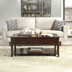 ACME Malachi Lift Top Coffee Table – finish detail – Lusso Furniture Miami