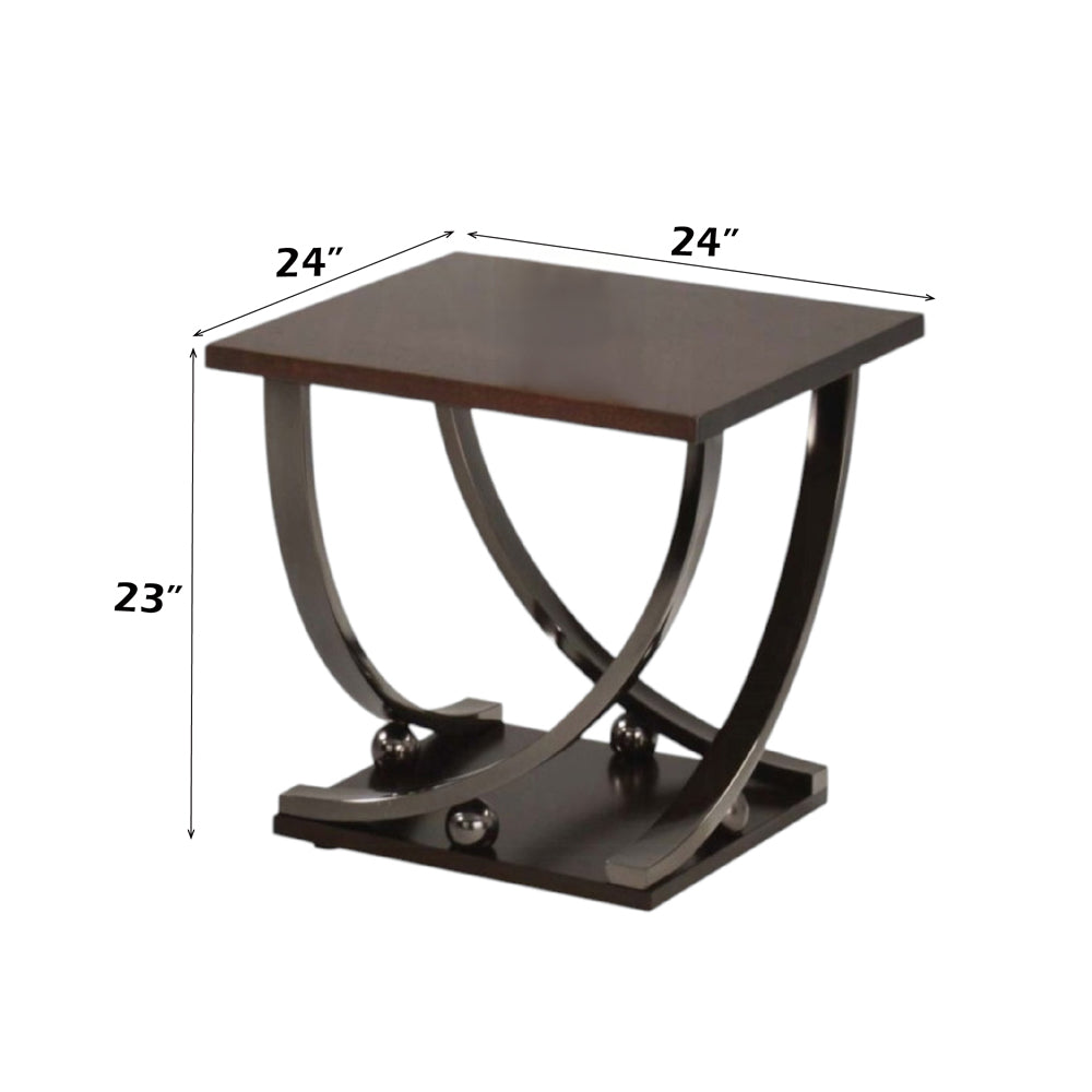ACME Isiah End Table – angle view – Lusso Furniture Miami