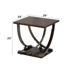 ACME Isiah End Table – angle view – Lusso Furniture Miami