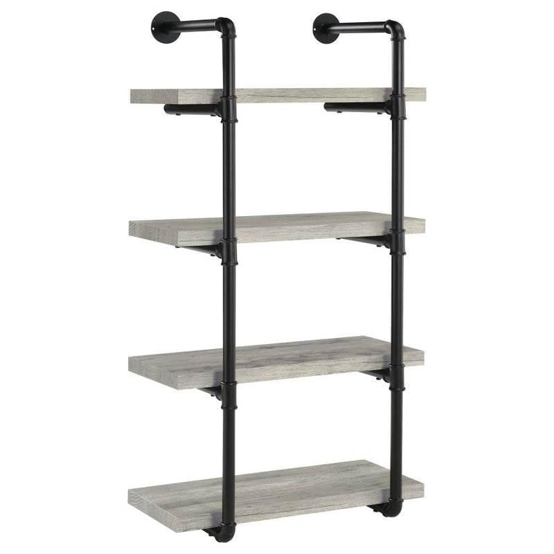 Elmcrest 24-inch 4-shelf Wall Bookshelf Grey Driftwood-zoom-