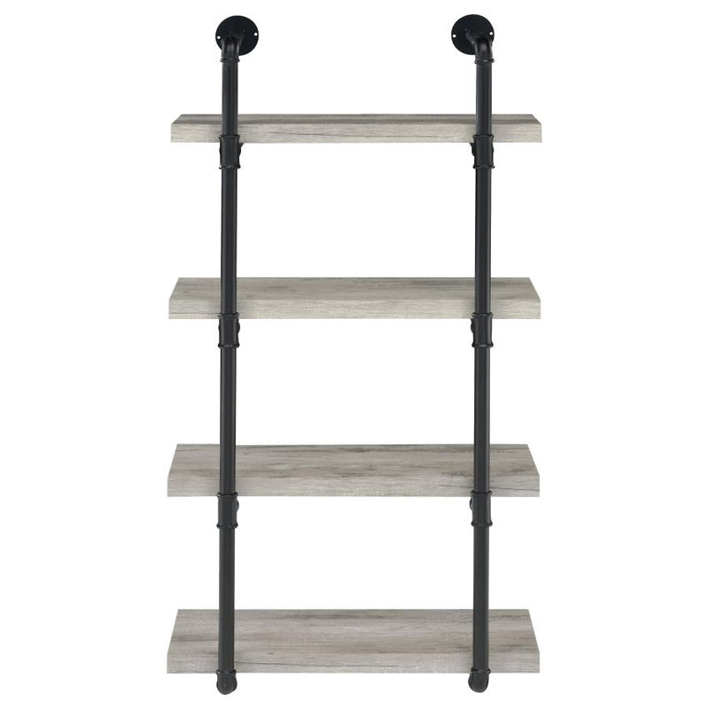 Elmcrest 24-inch 4-shelf Wall Bookshelf Grey Driftwood-zoom-
