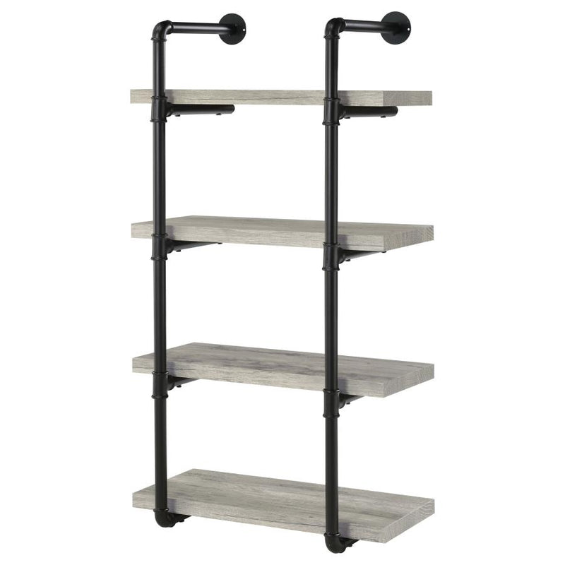 Elmcrest 24-inch 4-shelf Wall Bookshelf Grey Driftwood-zoom-