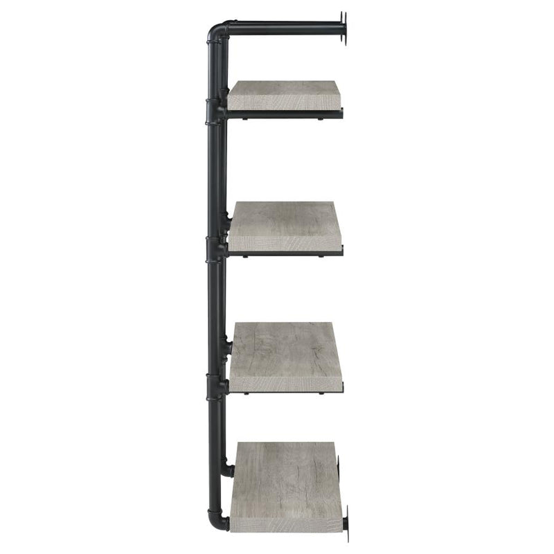 Elmcrest 24-inch 4-shelf Wall Bookshelf Grey Driftwood-zoom-