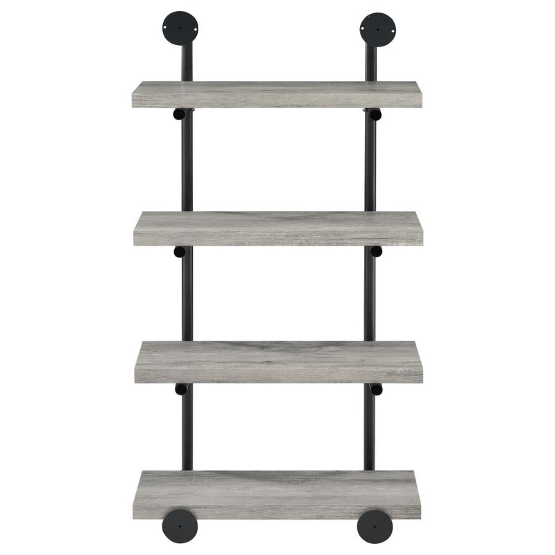 Elmcrest 24-inch 4-shelf Wall Bookshelf Grey Driftwood-zoom-