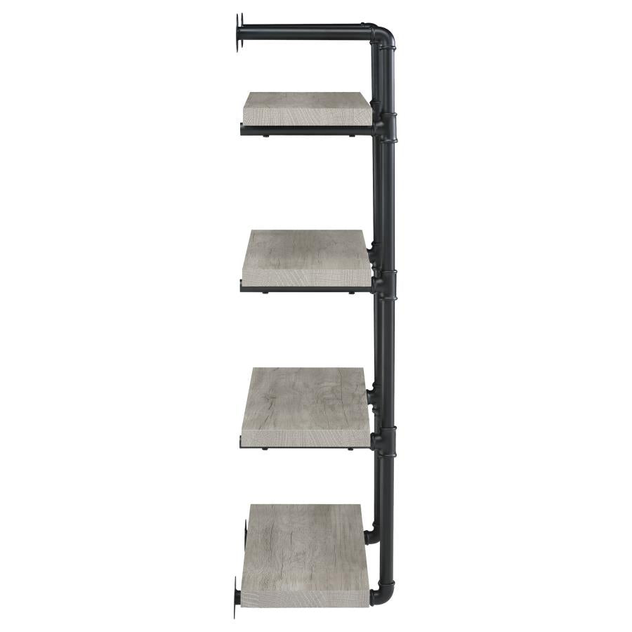 Elmcrest 24-inch 4-shelf Wall Bookshelf Grey Driftwood-9