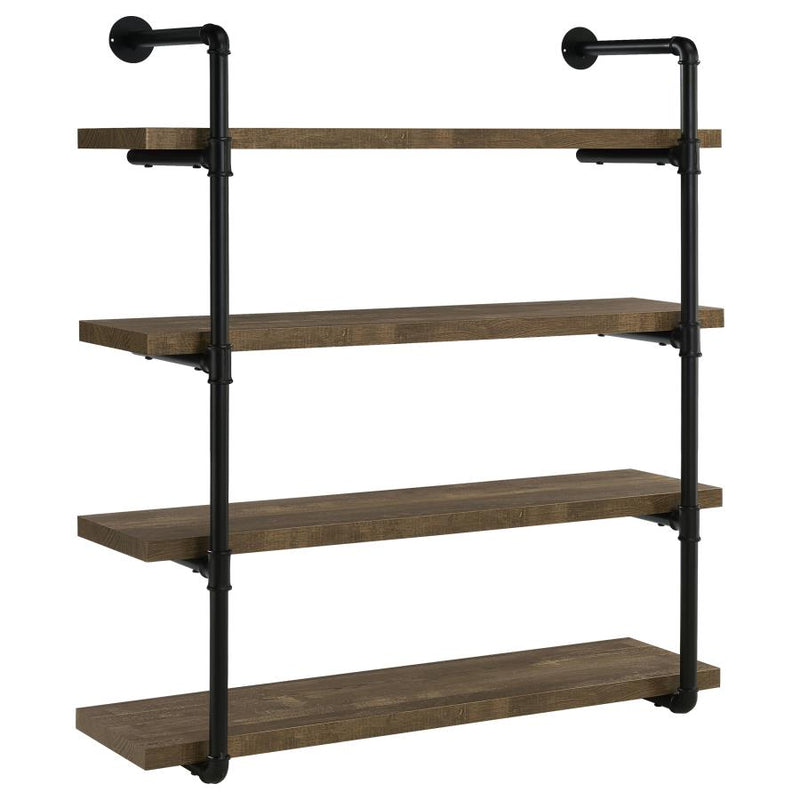 Elmcrest 39-inch 4-shelf Wall Bookshelf Rustic Oak-zoom-