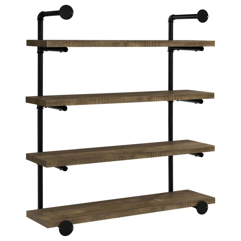 Elmcrest 39-inch 4-shelf Wall Bookshelf Rustic Oak-zoom-