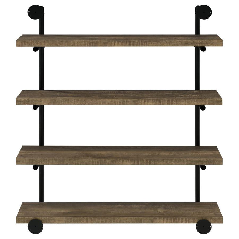 Elmcrest 39-inch 4-shelf Wall Bookshelf Rustic Oak-zoom-