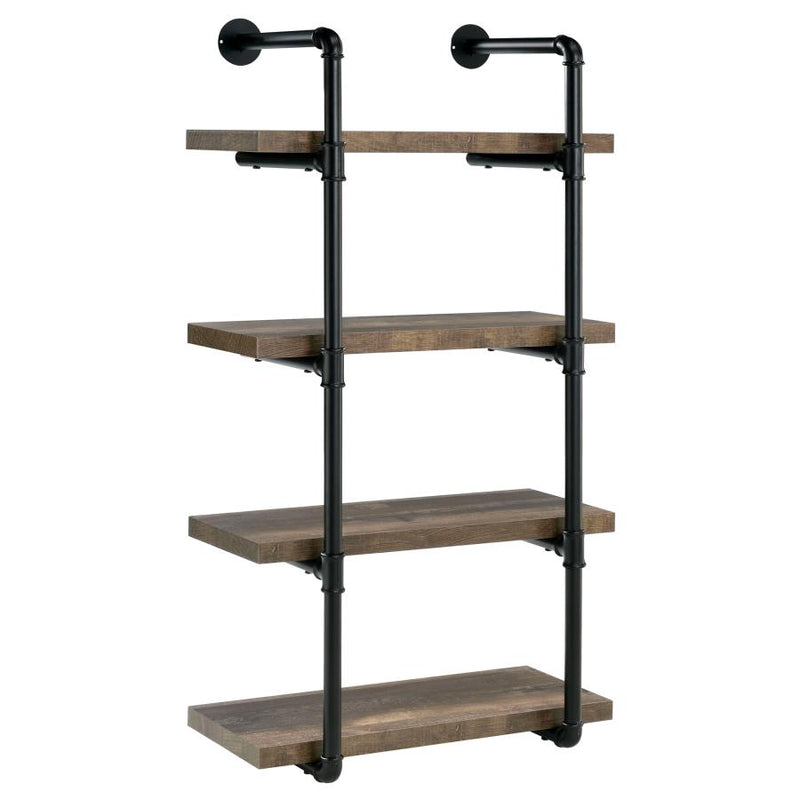Elmcrest 24-inch 4-shelf Wall Bookshelf Rustic Oak-zoom-