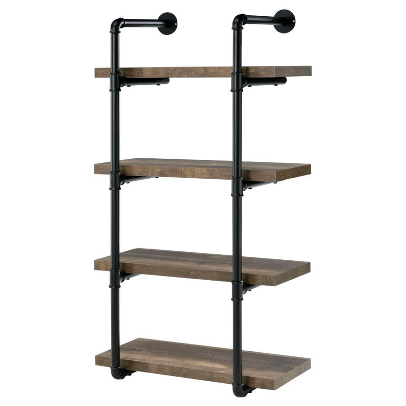 Elmcrest 24-inch 4-shelf Wall Bookshelf Rustic Oak-zoom-