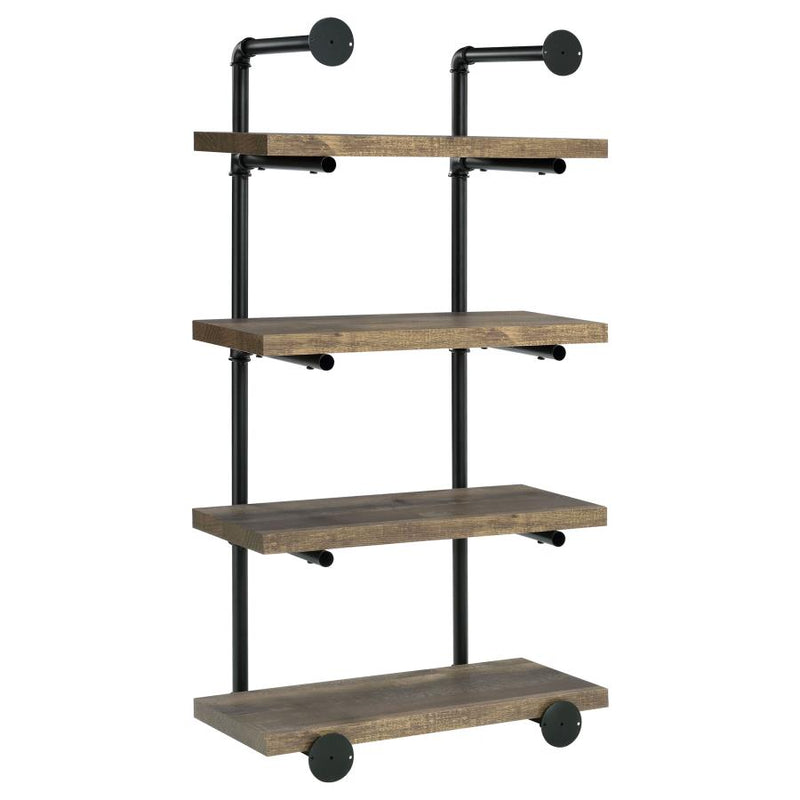 Elmcrest 24-inch 4-shelf Wall Bookshelf Rustic Oak-zoom-
