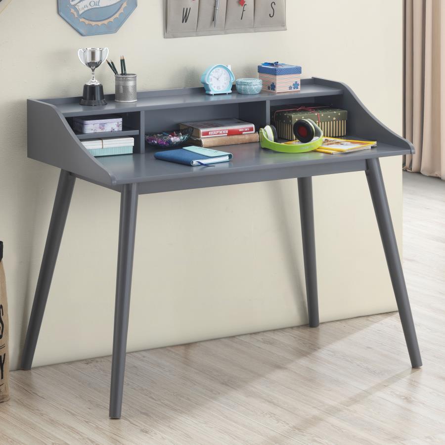 Percy 45-inch 4-compartment Writing Desk Grey-2