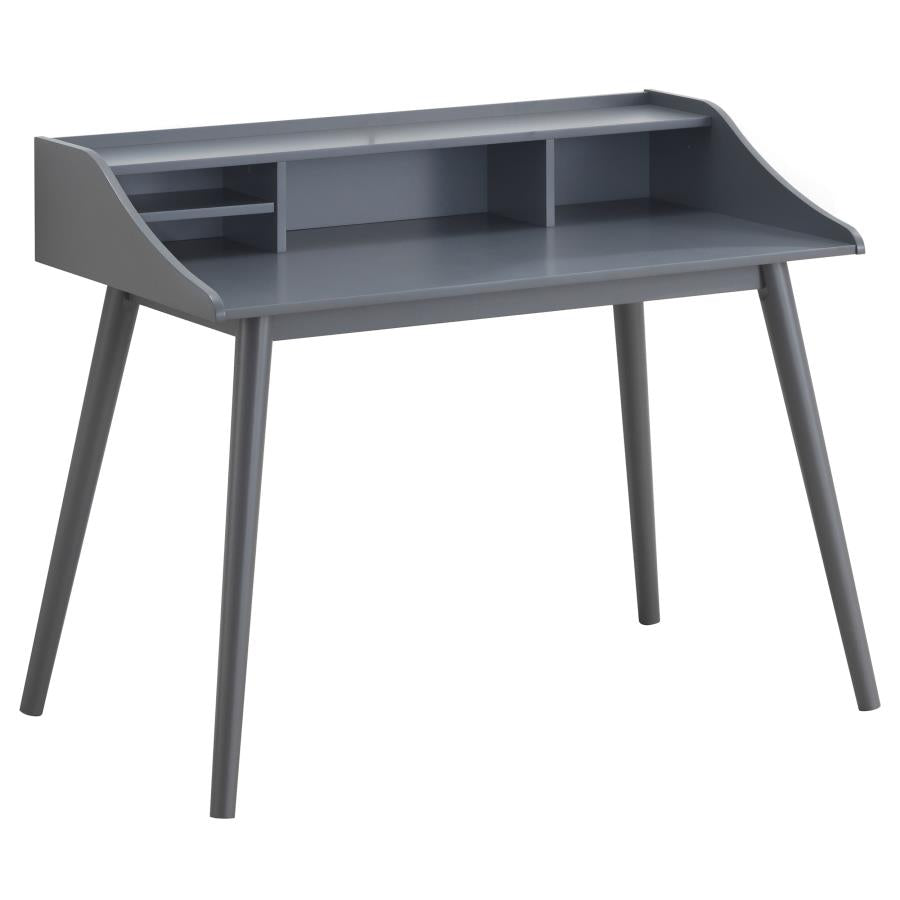 Percy 45-inch 4-compartment Writing Desk Grey-zoom-1