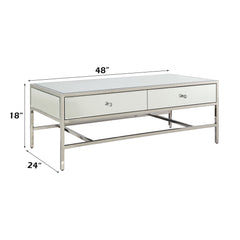 ACME Weigela Coffee Table – side view – Lusso Furniture Miami