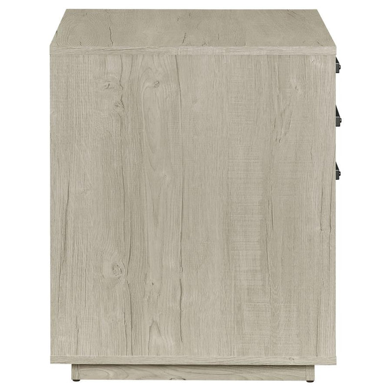 Loomis 3-drawer Home Office File Cabinet Whitewashed Grey-zoom-