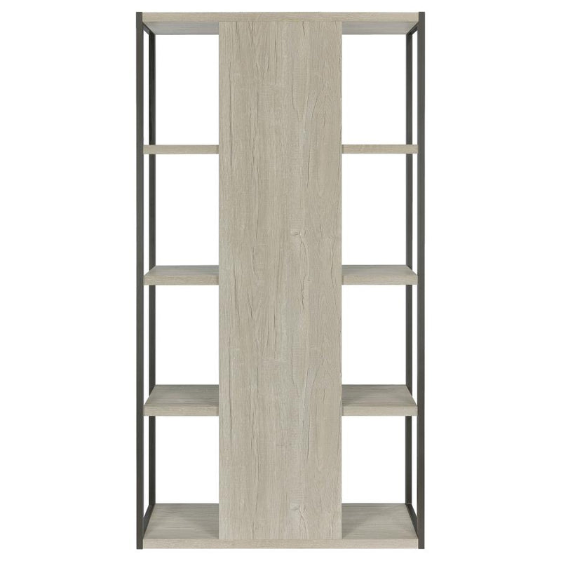 Loomis 72-inch 4-shelf Bookshelf Whitewashed Grey-zoom-