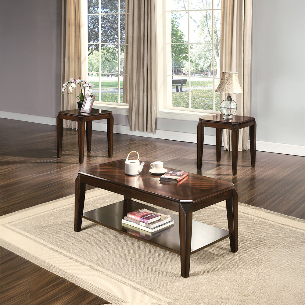 ACME Docila Coffee and End Table Set – front view – Lusso Furniture Miami