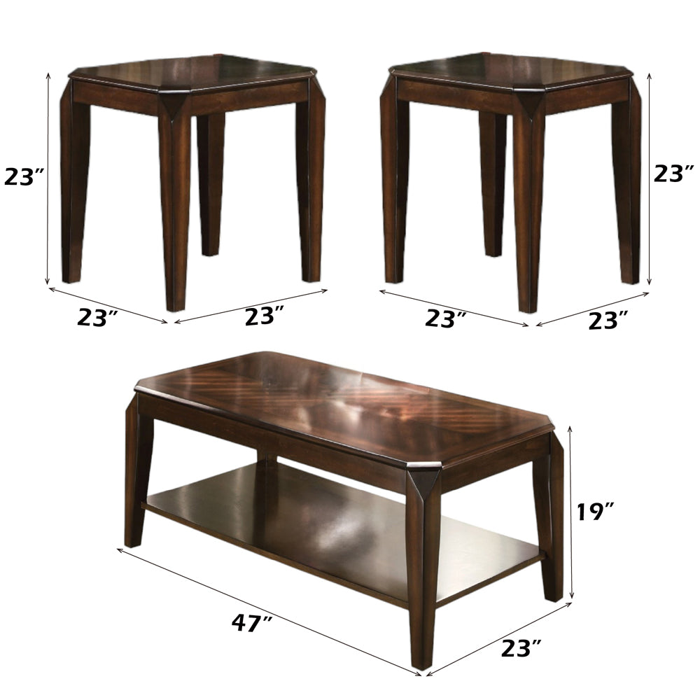 ACME Docila Coffee and End Table Set – room setting – Lusso Furniture Miami