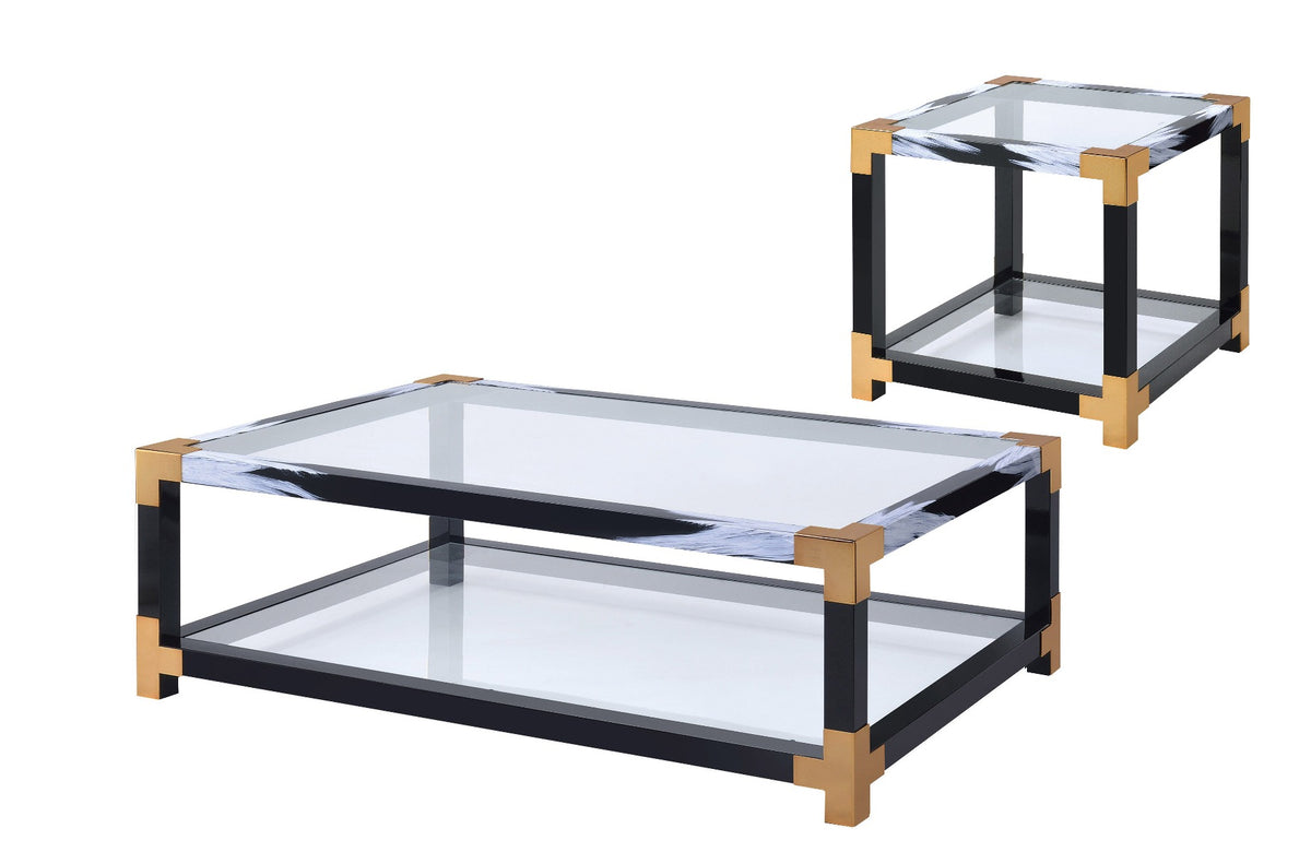 ACME Lafty End Table – angle view – Lusso Furniture Miami