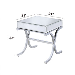 ACME Yuri End Table – side view – Lusso Furniture Miami