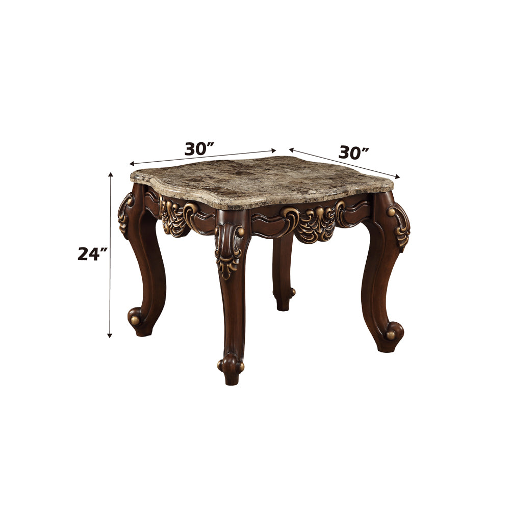 ACME Mehadi End Table – angle view – Lusso Furniture Miami