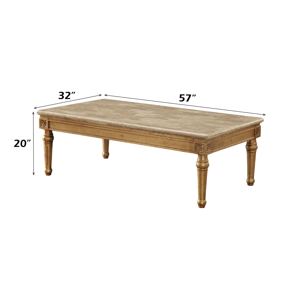 ACME Daesha Coffee Table – side view – Lusso Furniture Miami