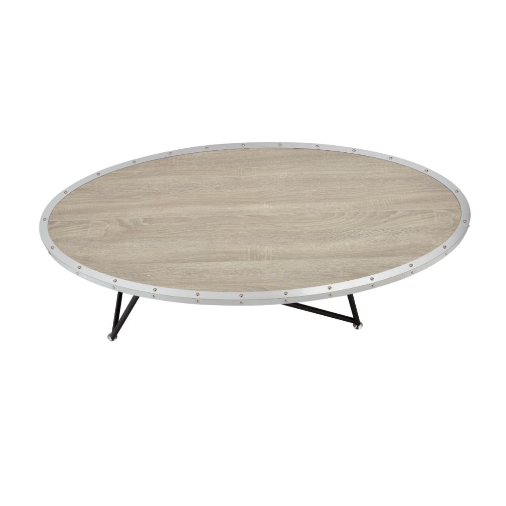 ACME Allis Coffee Table – side view – Lusso Furniture Miami