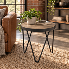 ACME Bage End Table – room setting – Lusso Furniture Miami