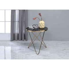 ACME Valora End Table – side view – Lusso Furniture Miami