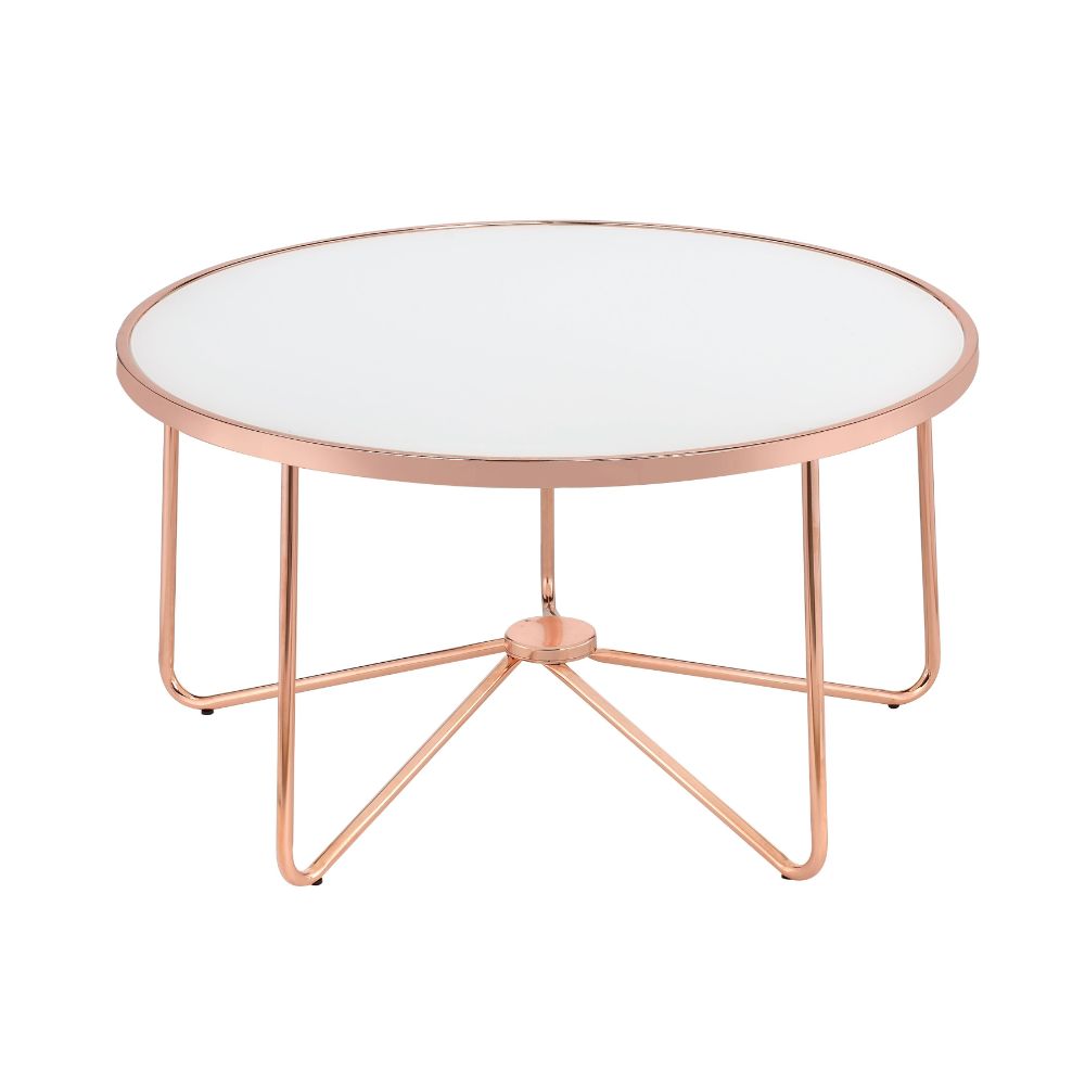 ACME Alivia Coffee Table – front view – Lusso Furniture Miami
