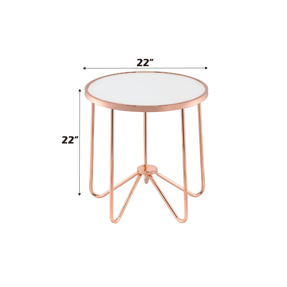 ACME Alivia End Table – detail – Lusso Furniture Miami