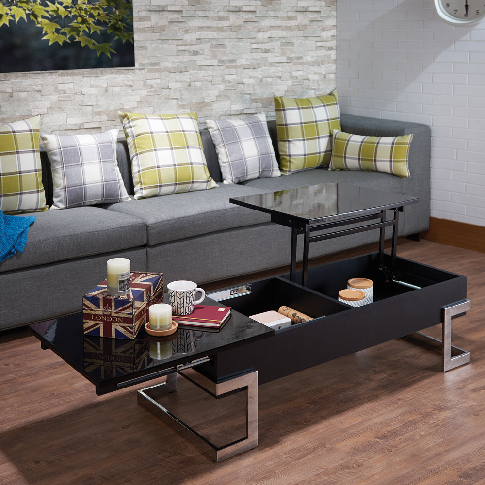 ACME Calnan Lift Top Coffee Table – front view – Lusso Furniture Miami