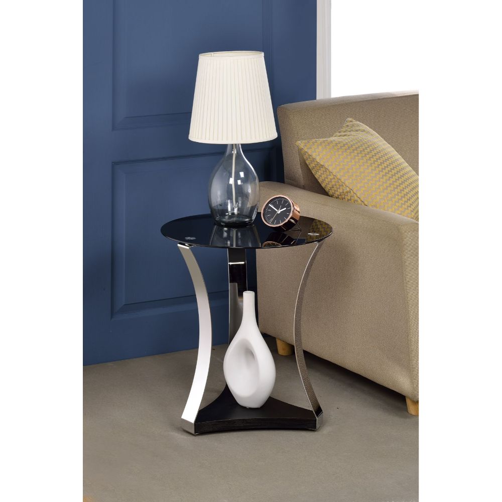 ACME Geiger End Table – side view – Lusso Furniture Miami