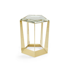 Caracole Gem Side Table – front view – Lusso Furniture Miami