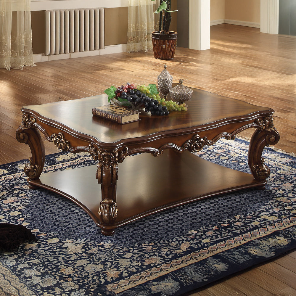 ACME Vendome Rectangular Coffee Table – front view – Lusso Furniture Miami