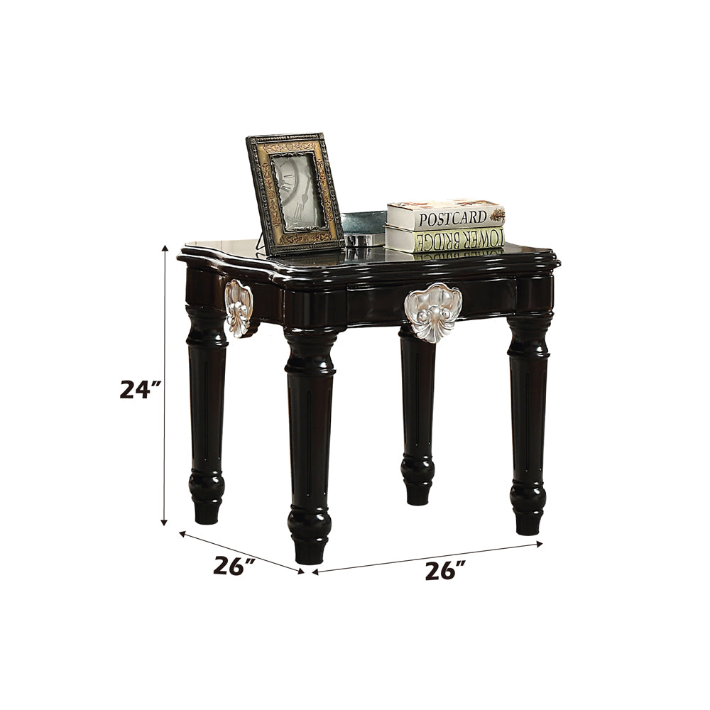 ACME Ernestine End Table – angle view – Lusso Furniture Miami