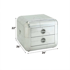 ACME Brancaster End Table – side view – Lusso Furniture Miami