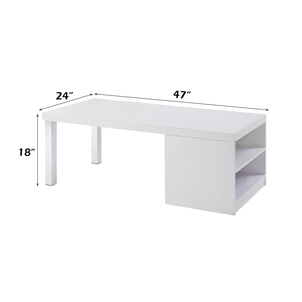 ACME Harta Coffee Table – side view – Lusso Furniture Miami