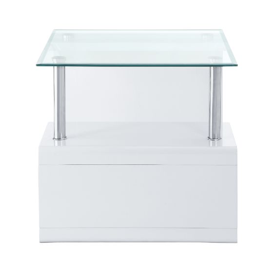 ACME Nevaeh End Table – angle view – Lusso Furniture Miami