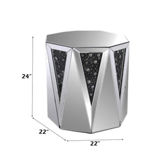 ACME Nysa End Table – angle view – Lusso Furniture Miami