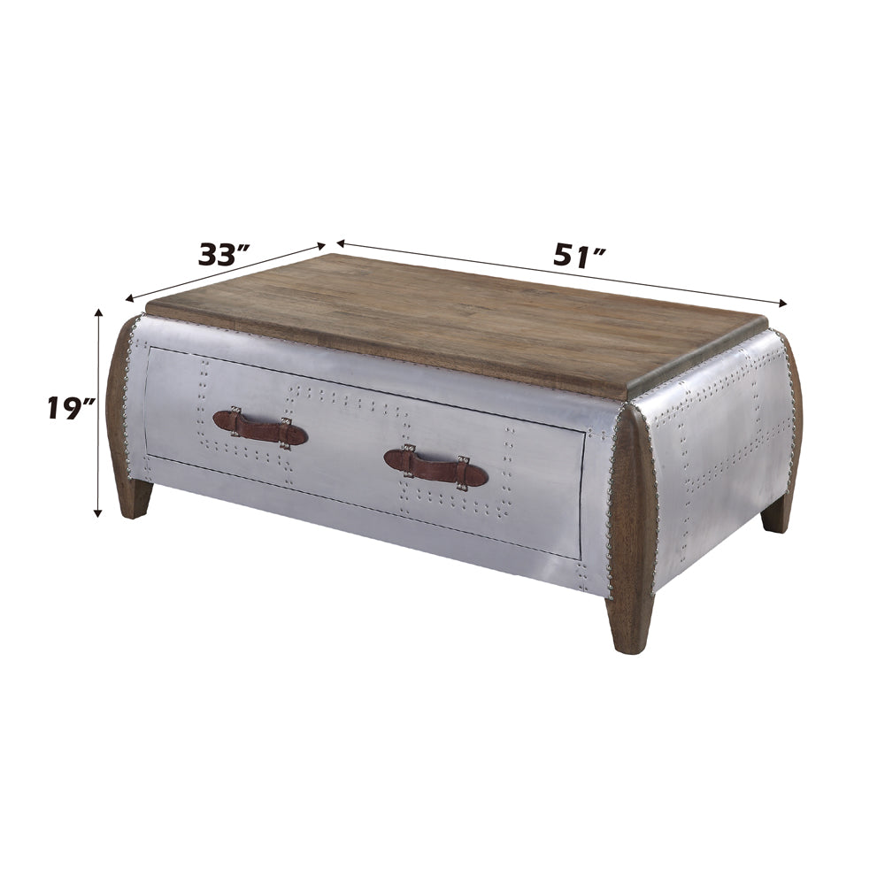 ACME Brancaster Coffee Table – finish detail – Lusso Furniture Miami
