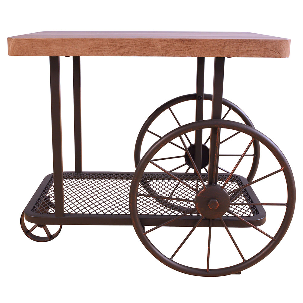 ACME Francie End Table – side view – Lusso Furniture Miami