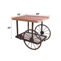 ACME Francie End Table – alternate view – Lusso Furniture Miami