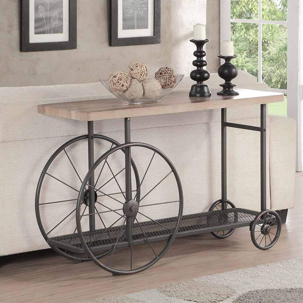 ACME Francie Sofa Table – front view – Lusso Furniture Miami