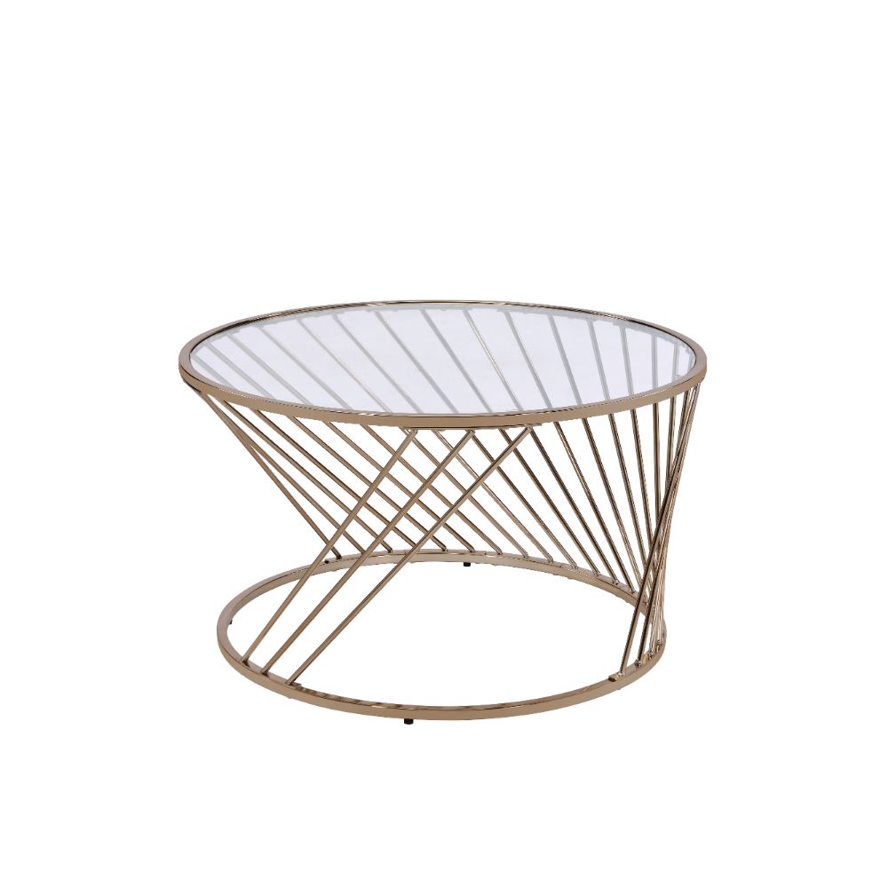ACME Bluelipe Coffee Table – front view – Lusso Furniture Miami