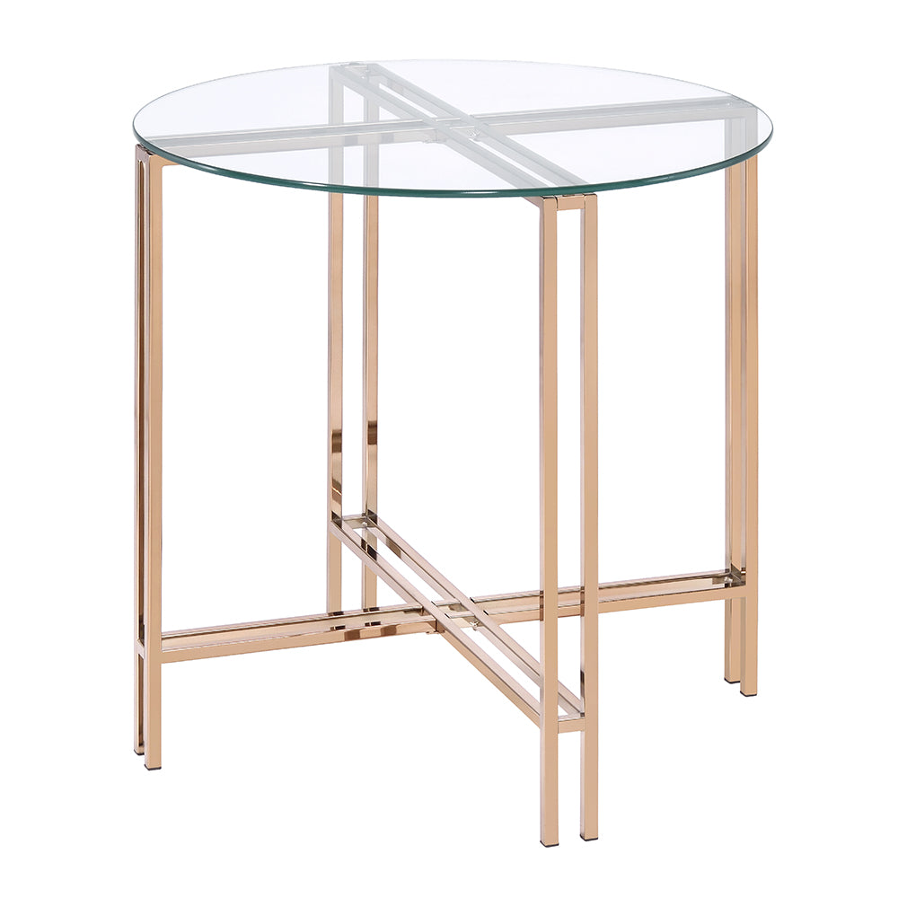 ACME Veises End Table – angle view – Lusso Furniture Miami