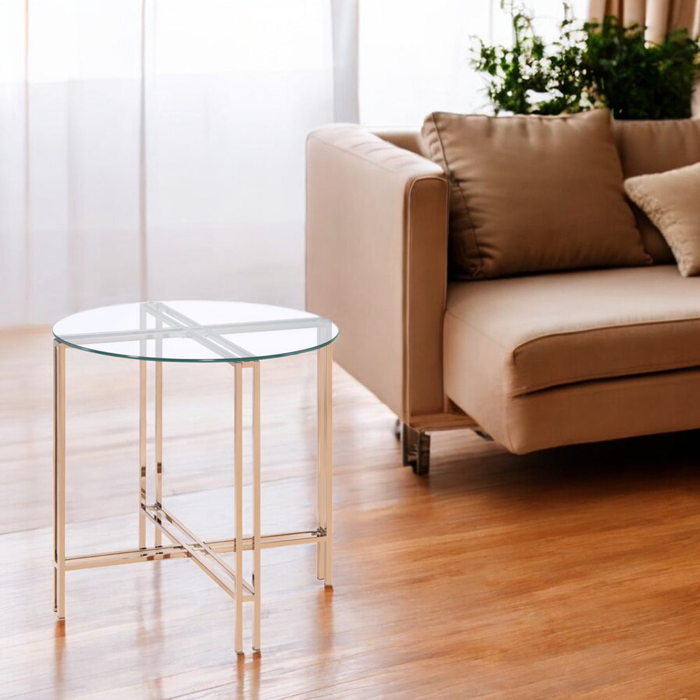 ACME Veises End Table – back view – Lusso Furniture Miami